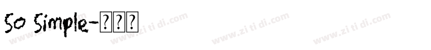 So Simple字体转换